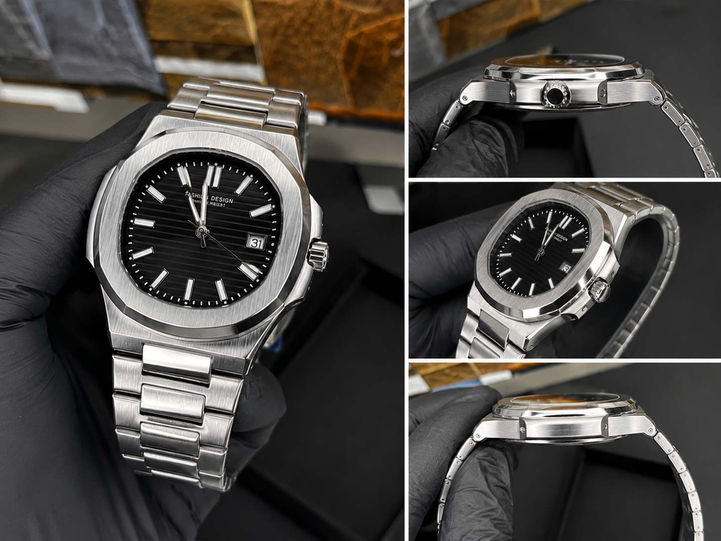 Luxury Stainless Steel Quartz Watch